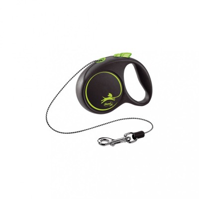 Flexi Black Design, XS Cord, lesa retractabila, 3m, verde foto