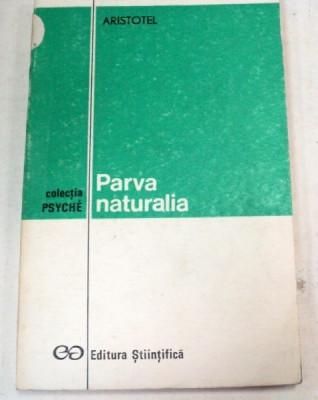 PARVA NATURALIA-ARISTOTEL 1972 foto