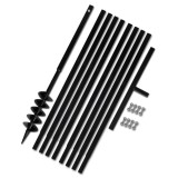 Burghiu de sol cu m&acirc;ner 100 mm cu tub prelungitor 9 m, oțel 270520