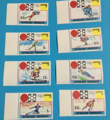 RWANDA, SPORT SAPPORO 72 - SERIE COMPLETA MNH foto