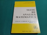 TESTE DE ANALIZĂ MATEMATICĂ *EXERCIȚII ȘI PROBLEME PENTRU LICEU /1994* 04
