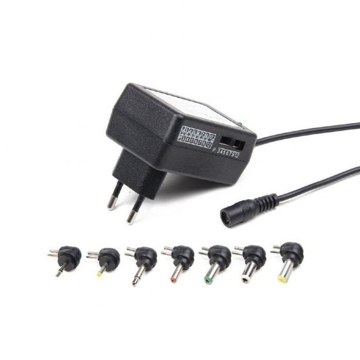 ALIMENTATOR retea 220V GEMBIRD, 7 conectori circulari, 12 W, &quot;EG-MC-008&quot; (timbru verde 0.18 lei)