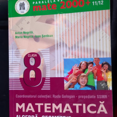 MATEMATICA ALGEBRA GEOMETRIE CLASA A VIII A - NEGRILA ,SERDEAN , PARTEA I