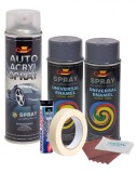 Kit complet reparatie si vopsire jante culoare Gri Inchis, V2