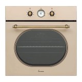 Cuptor incorporabil Fram FBO-V659GCA-RGBG, Electric, 65 l, Autocuratare catalitica, Clasa A, Timer Analog, Grill, Iluminare, Design rustic, Crem