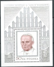 C1533 - Polonia 1979 - Papa bloc cat.nr.84 neuzat,perfecta stare
