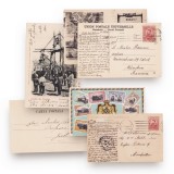 Trei cărți poștale expediate istoricului Nicolae Bănescu