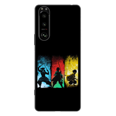 Husa compatibila cu Sony Xperia 5 III Silicon Gel Tpu Model Demon Slayer Team foto