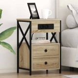 vidaXL Dulap de noapte Stejar sonoma 40 x 31 x 60 cm Lemn compozit