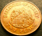 Moneda 2 PENCE - JERSEY, anul 1990 * cod 1260