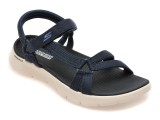 Cumpara ieftin Sandale SKECHERS bleumarin, GO WALK FLEX, din material textil