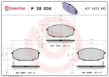BREMBO P 30 034 PRIME LINE set placute frana,frana disc
