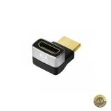 Adaptor Video LogiLink Angled HDMI - HDMI 8K Negru AH0007A