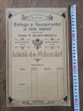 Cumpara ieftin BODEGA SI RESTAURANTUL - LA COLTUL PARISULUI, IOAN P.DUMITRESCU, CCA 1910,MENIU