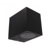 Aplica LED de exterior, 35W, soclu GU10, IP44, cadru din aluminiu, negru