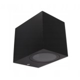 Aplica LED de exterior, 35W, soclu GU10, IP44, cadru din aluminiu, negru, masterLED