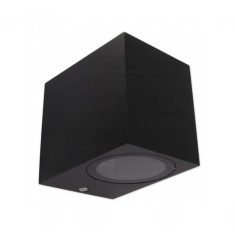 Aplica LED de exterior, 35W, soclu GU10, IP44, cadru din aluminiu, negru