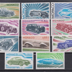 MONACO 1975 AUTOMOBILE MI. 1191-1201MNH