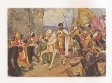 RF182 - Carte Postala - Arta - Intrarea lui Mihai Viteazu in Alba Iulia. D. Stoica , necirculata 1975