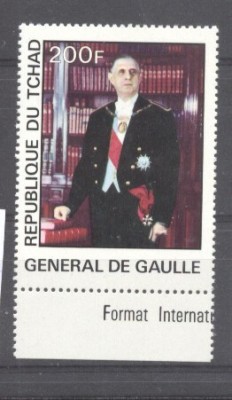 Chad 1977 De Gaulle, MH AK.061 foto