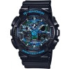 Ceas Sport Casio G-SHOCK GA-100 Black&amp;BLUE-NOU ! NEGRU MAT CRONOGRAF ACTIV !, Analog &amp; digital, Alarma