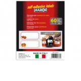 Etichete borcane 70 x 37 mm, 60 bucati/plic