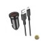Incarcator Auto Cu Cablu microUSB Borofone BZ18 18W 3A 1 x USB-A Negru