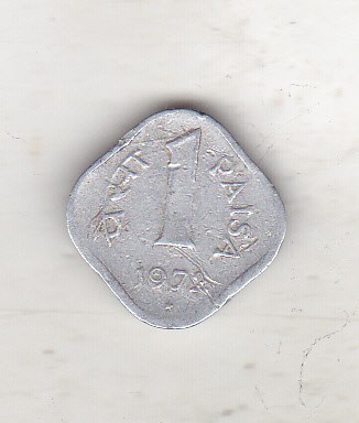 bnk mnd India 1 paisa 1972 foto