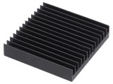 Radiator extrudat cu aripioare BGA negru 45x45mm