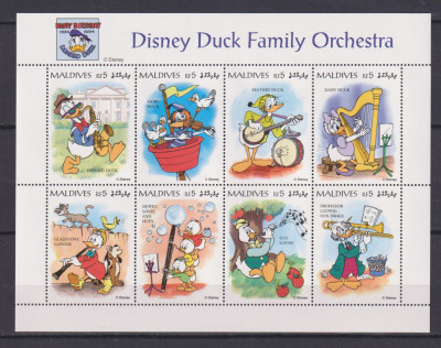 MALDIVE 1995 DISNEY MI. 2327-2334 KLEINBOGEN MNH foto