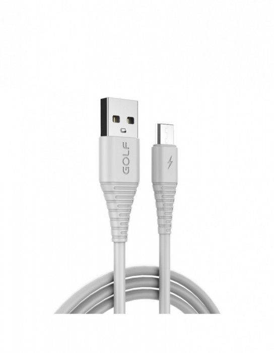 Cablu USB micro USB FAST CHARGE Flying Fish Golf GC-64m Alb
