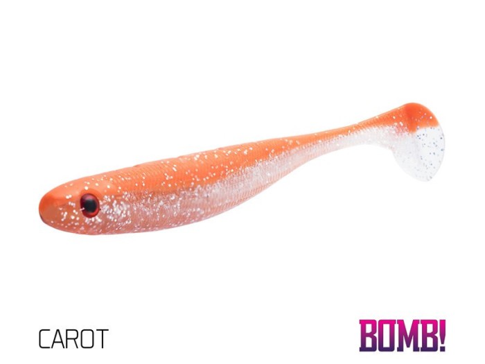 Shad Bomb Rippa 10 cm. culoare Carot - Delphin