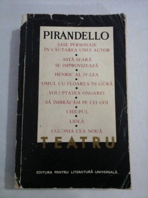 TEATRU - LUIGI PIRANDELLO - 9 piese foto