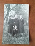 Fotografie tip carte postala, 4 prietene, 1938