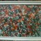Tablou inramat cu sticla Dragusin Nicolae Compozitie Florala 100/80cm anii 50-60