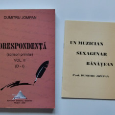 Banat-Caras- 2 carti cu dedicatie, Prof. Dumitru Jompan, Caransebes, Resita