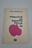 Carte cu autograf Ion Andreita Masurand cu lacrima fiinta ta Versuri