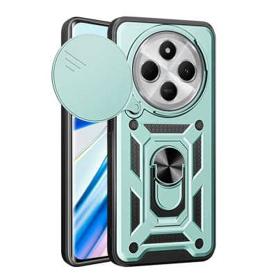 Husa Xiaomi Redmi 14C protectie camera Techsuit CamShield Series, verde foto