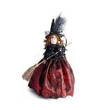 Figurina Vrajitoare Befana textil multicolor III &Oslash;15x28H