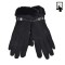 Mănuși Femei, Suede, Touchscreen, Blană Artificială, Negru, 1 Pereche