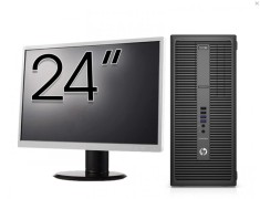 Pachet Calculator Refurbished HP 800 G2 Tower, Intel Core i5-6500 3.20GHz, 16GB DDR4, 512GB SSD + Monitor 24 Inch + Windows 10 Pro NewTechnology Media
