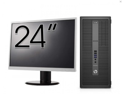 Pachet Calculator Refurbished HP 800 G2 Tower, Intel Core i5-6500 3.20GHz, 16GB DDR4, 512GB SSD + Monitor 24 Inch + Windows 10 Home NewTechnology Medi foto