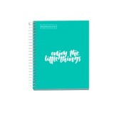 Cumpara ieftin Caiet cu spira Miquelrius Messages, A6, matematica, 100 file, turcoaz