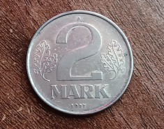 C50 - Moneda foarte veche - Germania Democrata DDR - 2 marci - mark - 1977 - litera A