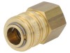 Conector rapid alamă G 1/2, 35 bar, Material etansare NBR, Dimensiuni 43x25mm