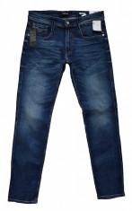 Blugi REPLAY Anbass Slim Dark Indigo | Stretch | Colectie noua mas. 32 si 34 foto