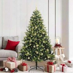 vidaXL Brad de Crăciun artificial cu ramuri articulare 300 LEDs 180 cm 3395995