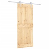 Cumpara ieftin Usa glisanta cu set de feronerie 85x210 cm, lemn masiv de pin