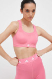 Cumpara ieftin Adidas Performance sutien sport culoarea roz