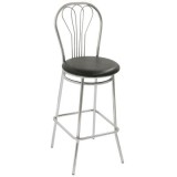 SCAUN VANESSA BAR - CROM - STOFA - DIVERSE CULORI - Stofa K2-verde